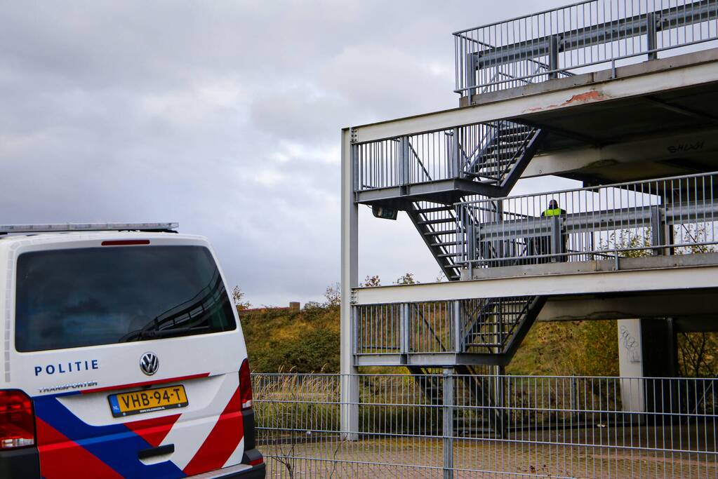 Brand gesticht in parkeergarage