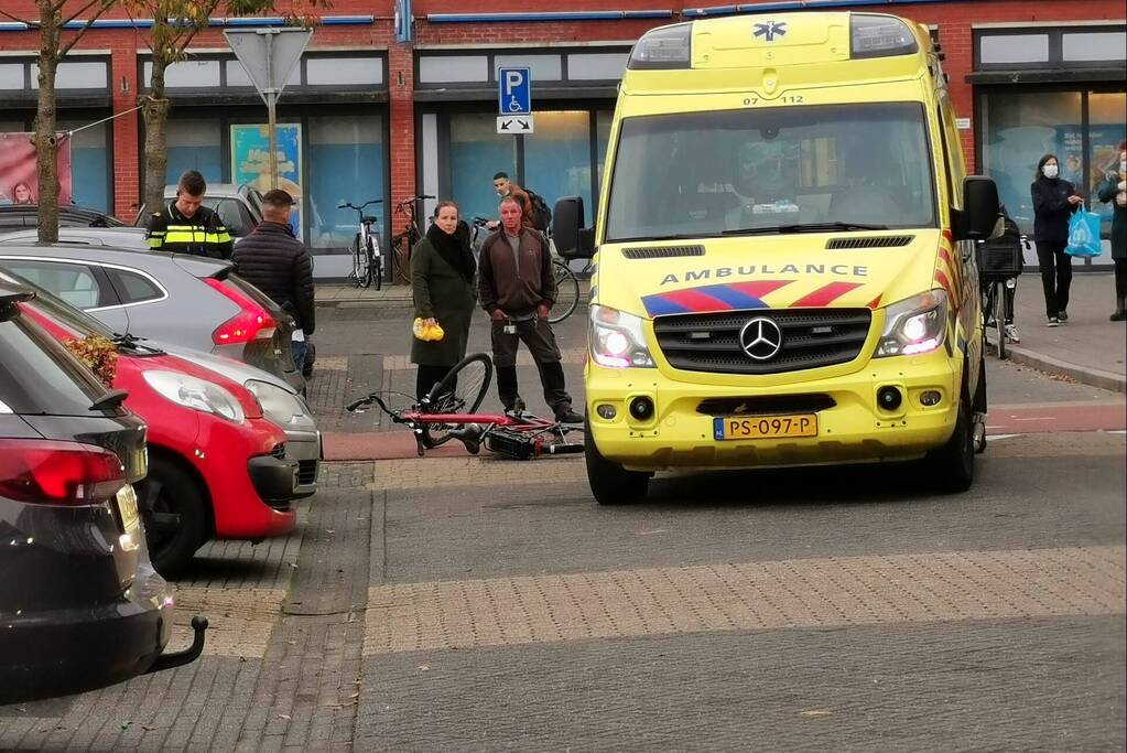 Fietser betrokken bij ongeval met auto