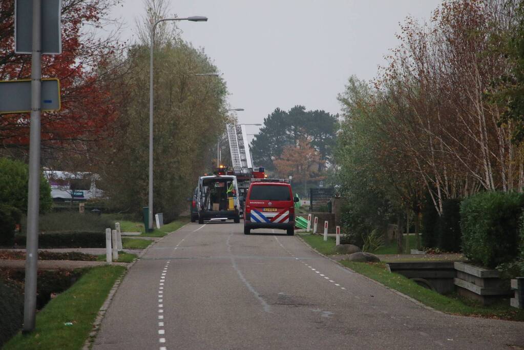 Straat afgesloten nadat gasleiding geraakt is bij werkzaamheden