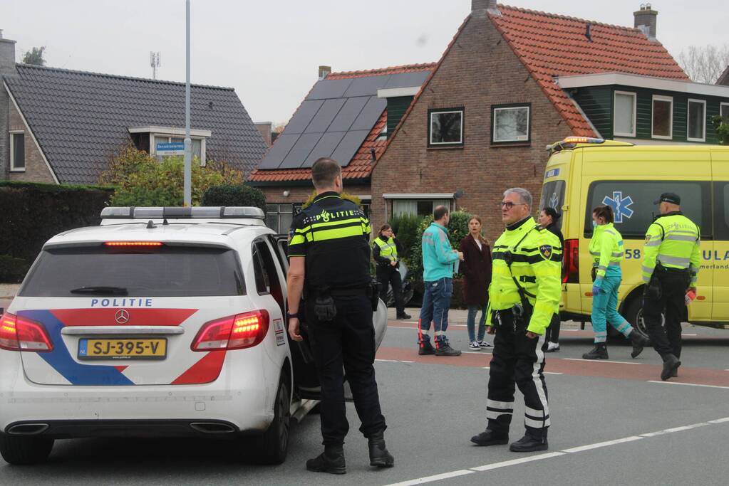 Aanhouding en gewonde na ongeval tussen voertuigen