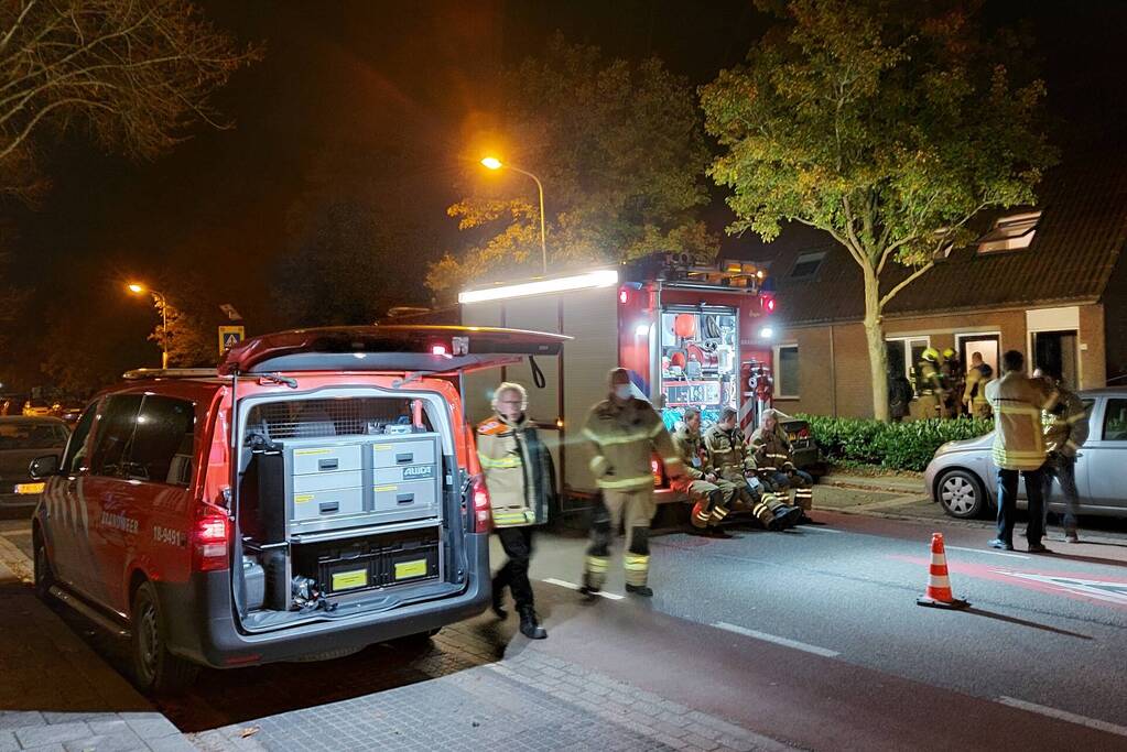 Brandweer verricht metingen naar koolstofmonoxide