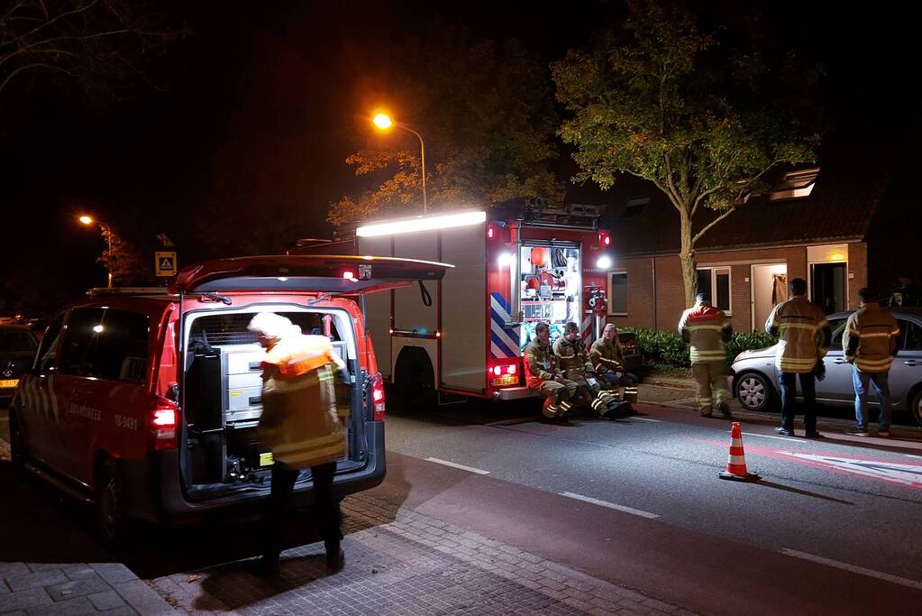 Brandweer verricht metingen naar koolstofmonoxide