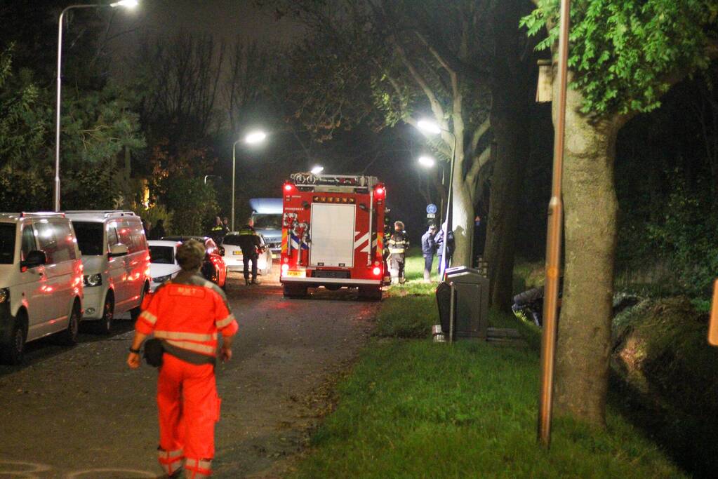 Tractor belandt in sloot