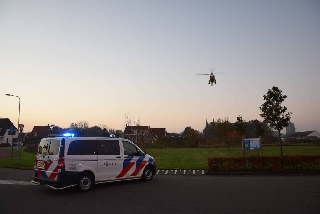 Traumahelikopter landt voor incident