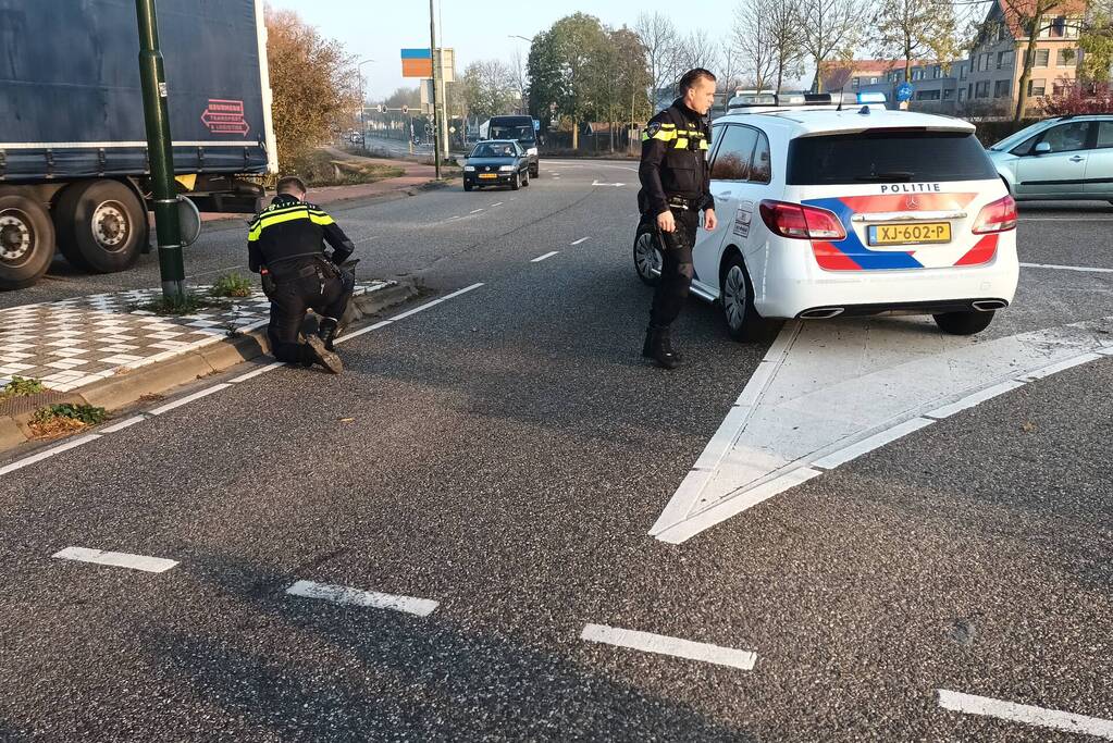 Scootmobiel valt om bestuurder gewond