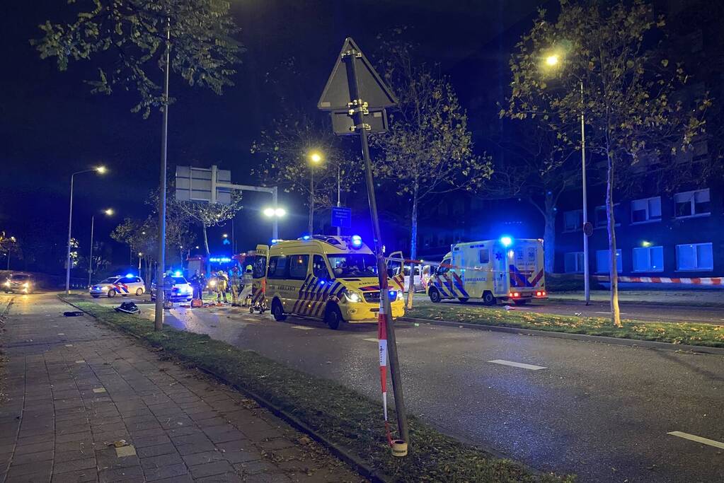Bestuurder bekneld door ernstig ongeval