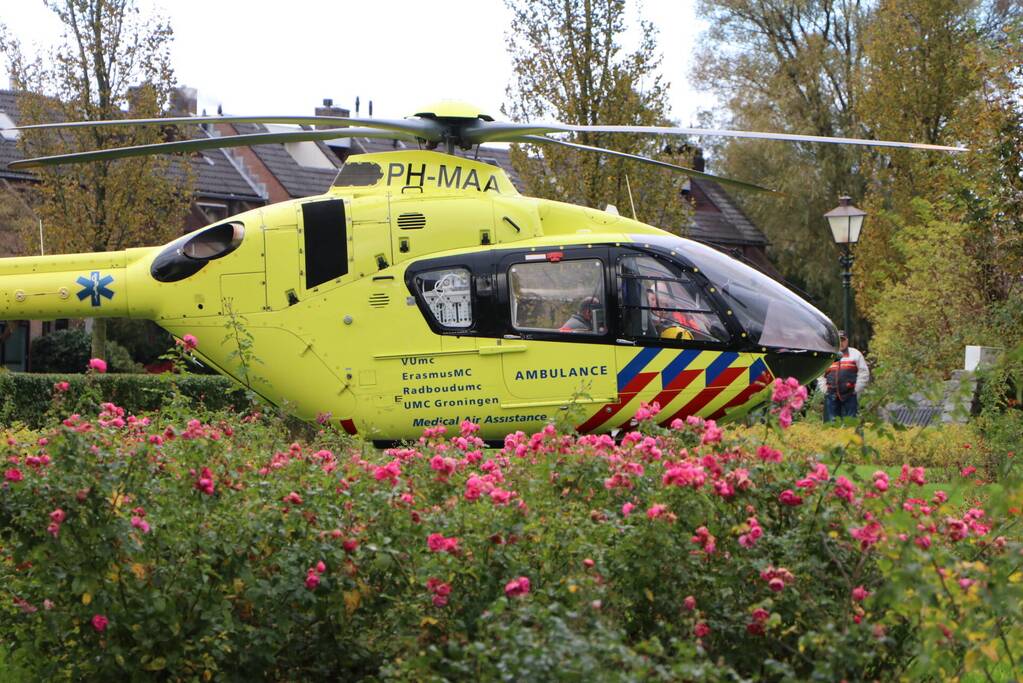 Veel bekijks bij inzet traumahelikopter