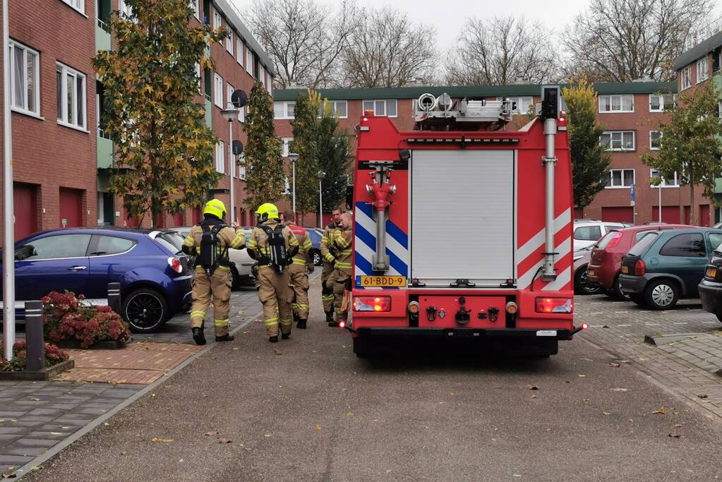 Brandweer ingezet voor brand in magnetron