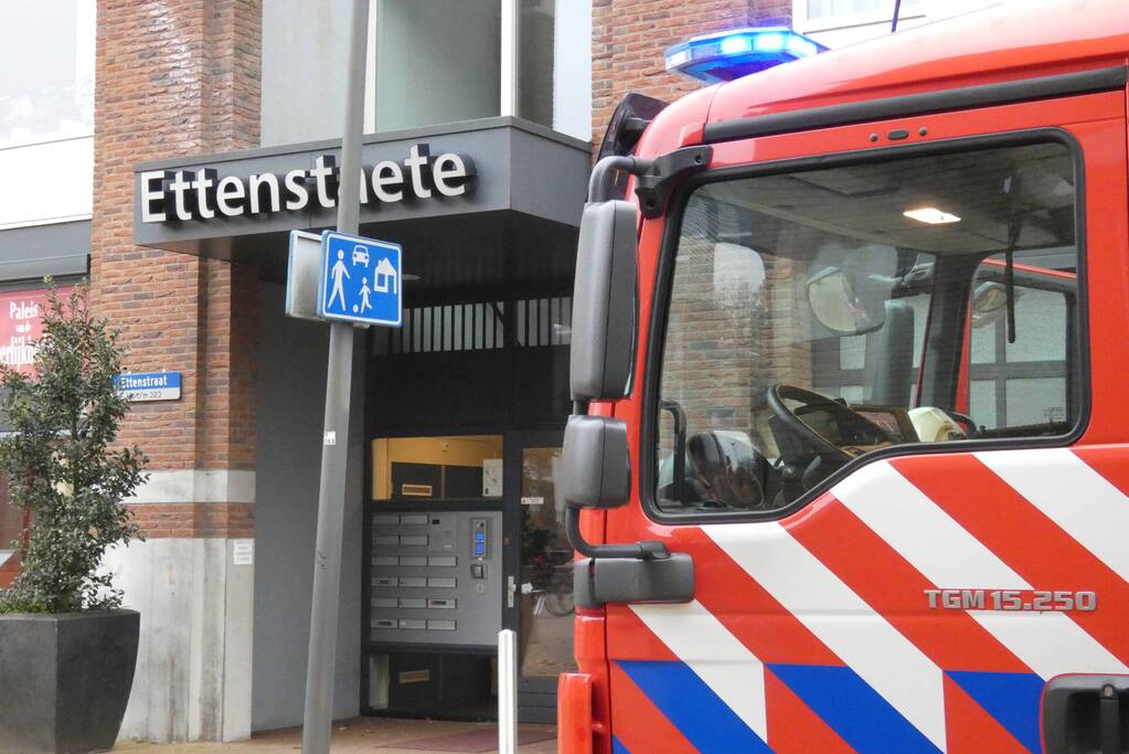 Woningbrand in appartementencomplex