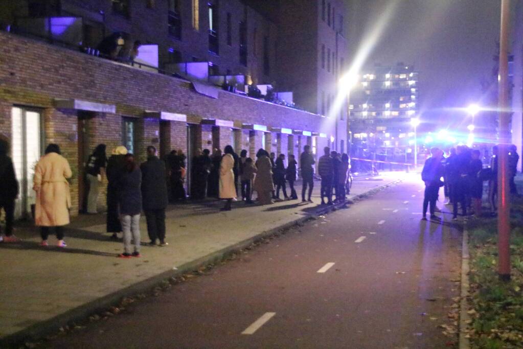 Veel bekijks bij brand in woning