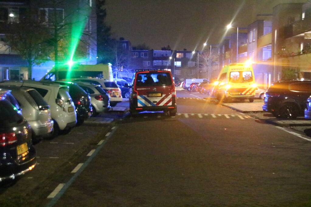 Veel bekijks bij brand in woning