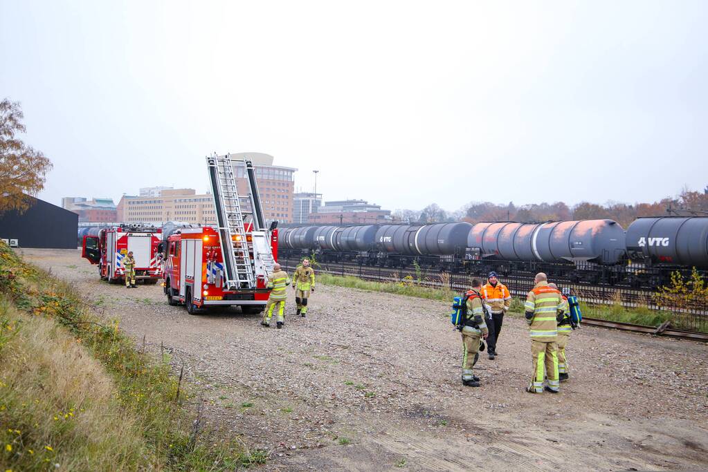 Mogelijk brand in trein bij De Rijtuigenloods