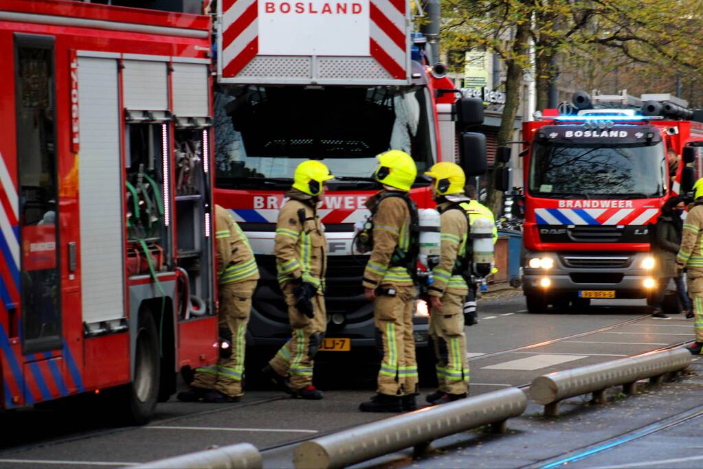 Bovenwoning geventileerd na brand