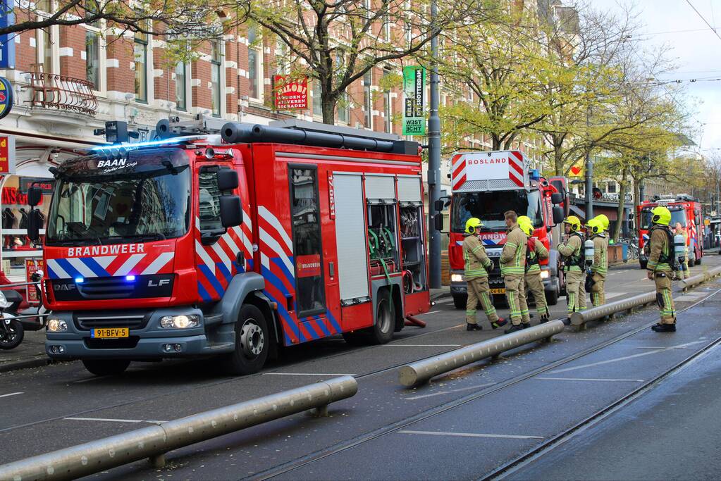 Bovenwoning geventileerd na brand