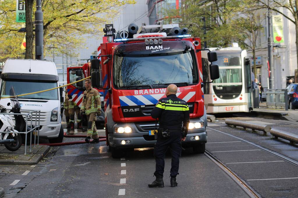 Bovenwoning geventileerd na brand
