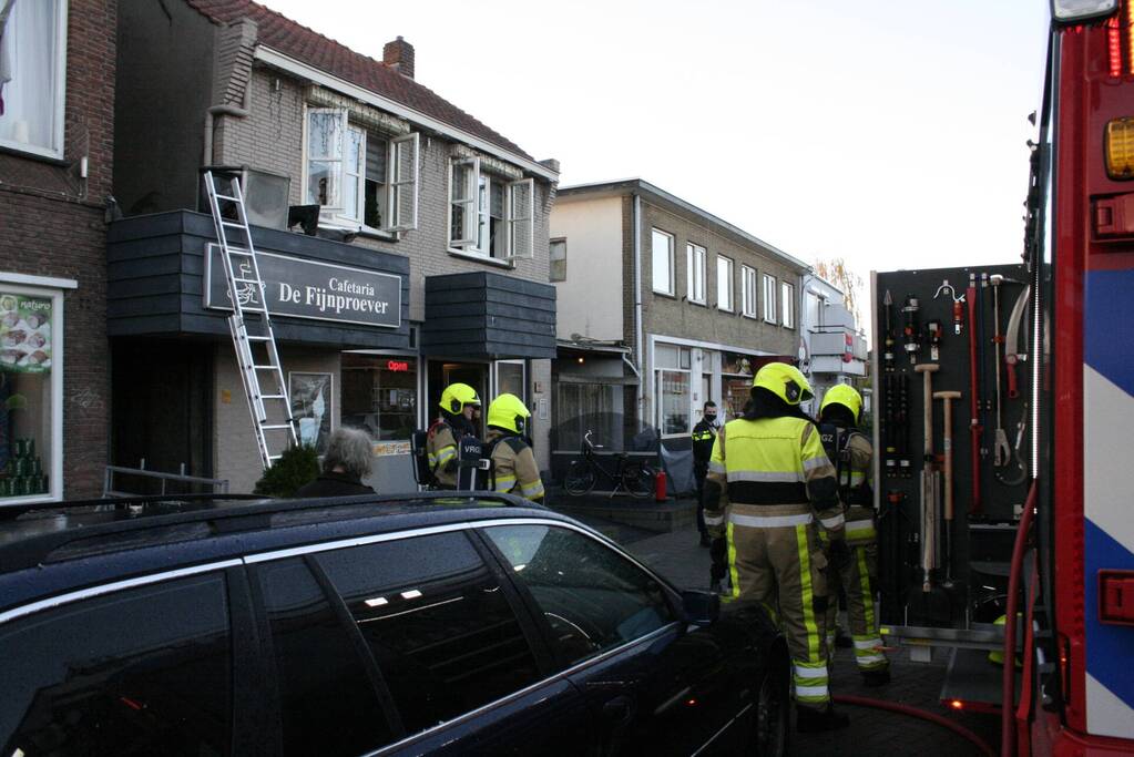 Brand in cafetaria