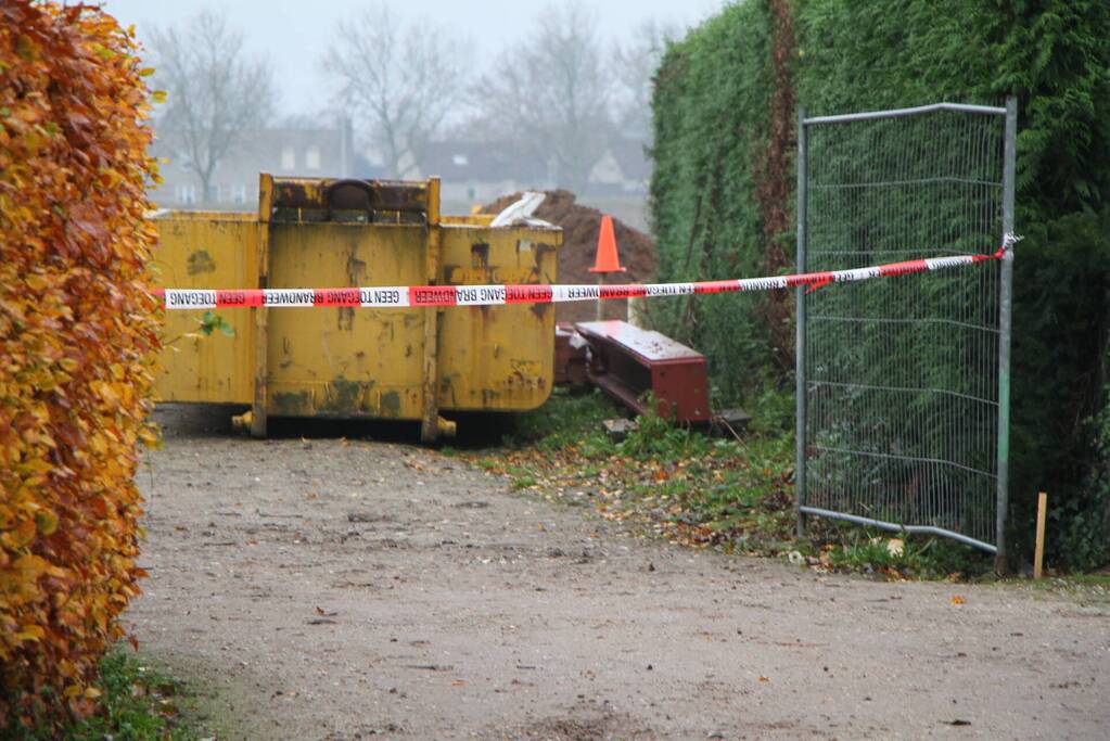 Gasleiding geraakt bij werkzaamheden