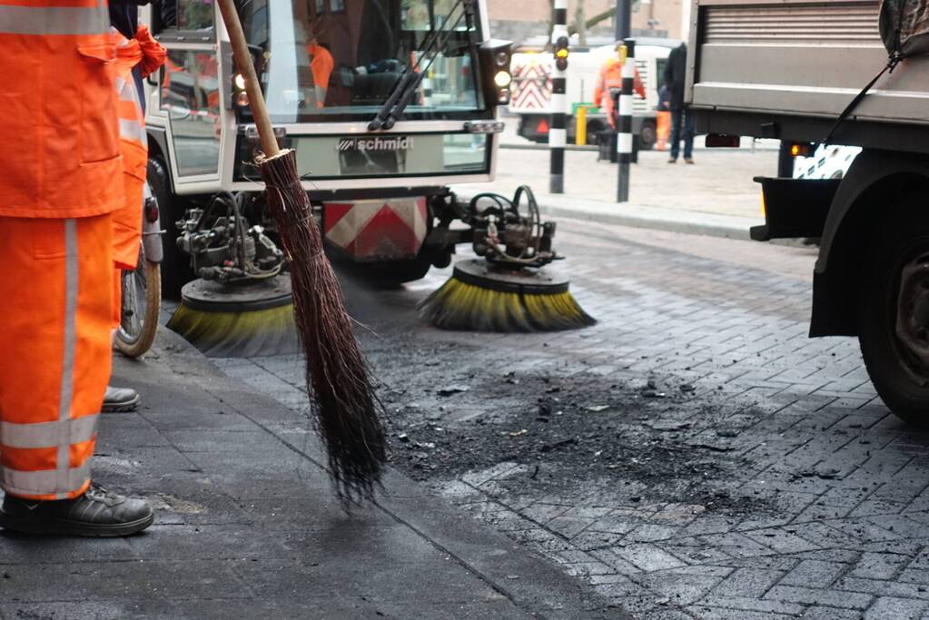 Gemeente druk met puin ruimen na rellen
