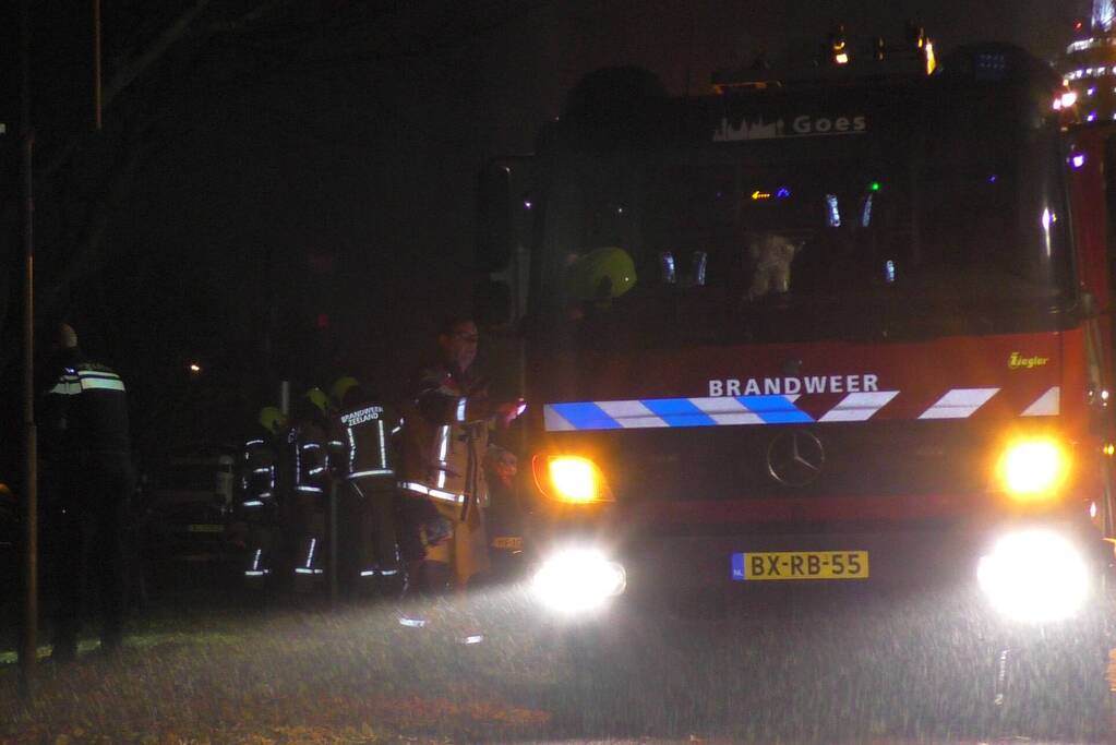 Brand in een ondergrondse container