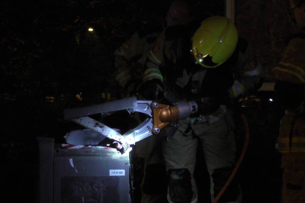 Brand in een ondergrondse container