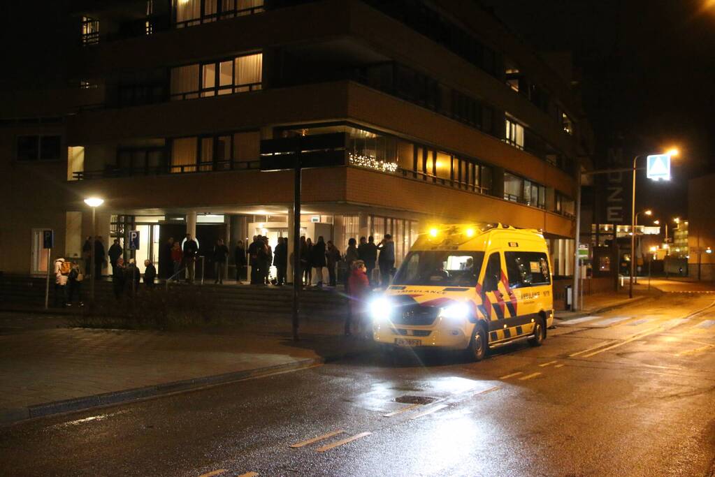 Persoon gewond na val van trap