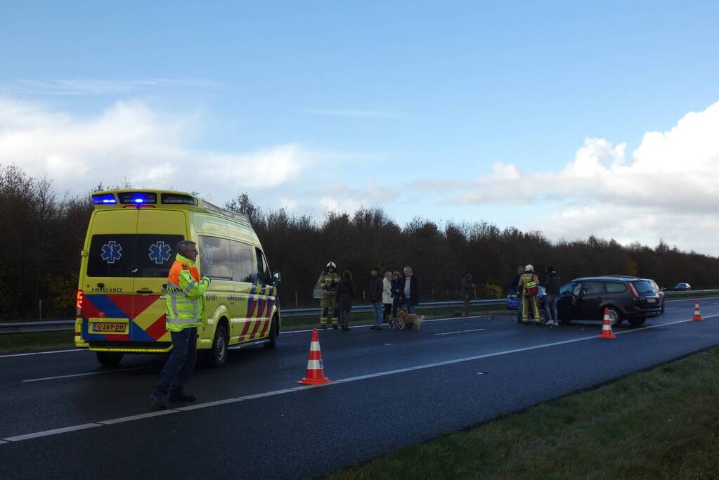 Ongeval tussen meerdere voertuigen