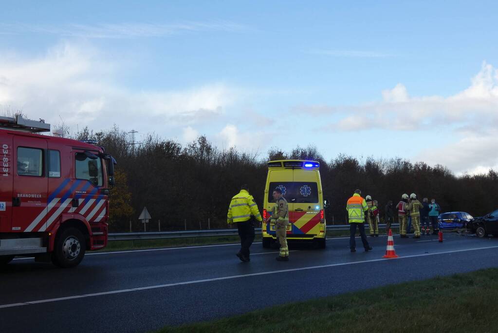 Ongeval tussen meerdere voertuigen
