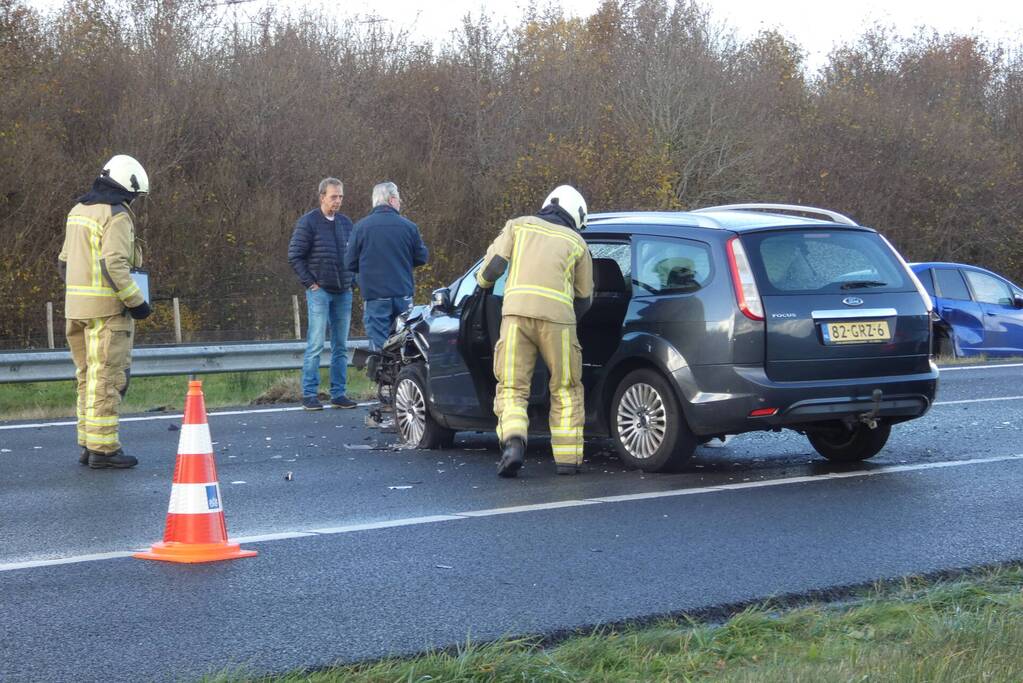 Ongeval tussen meerdere voertuigen