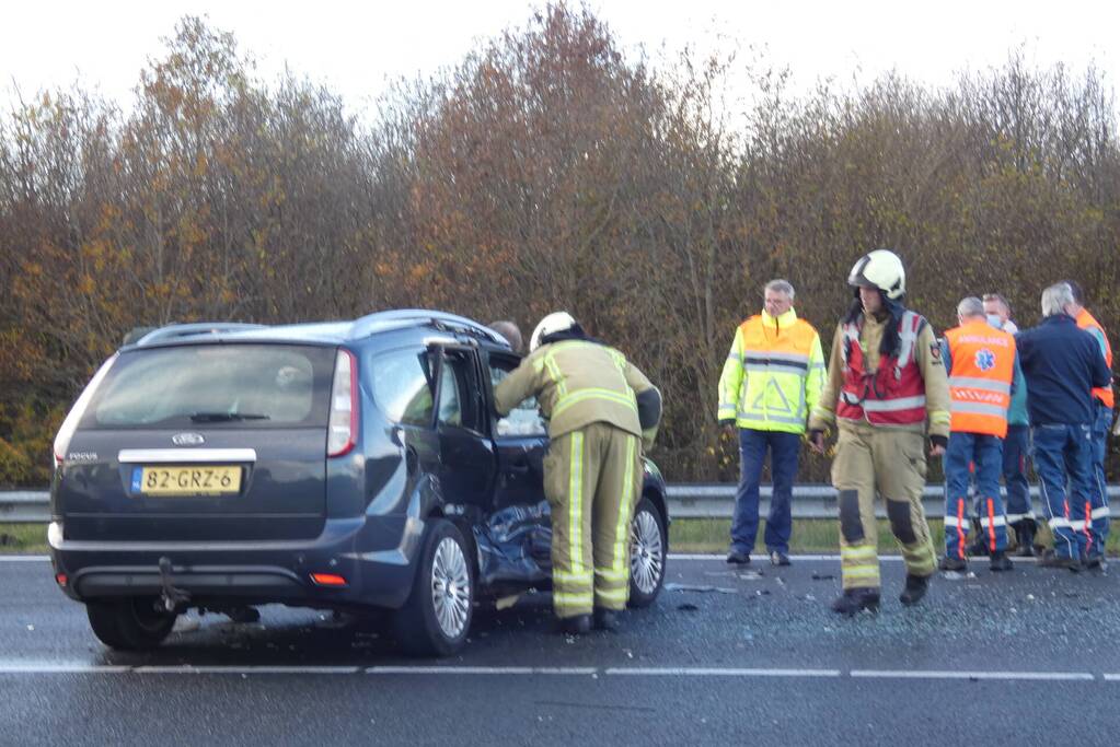 Ongeval tussen meerdere voertuigen