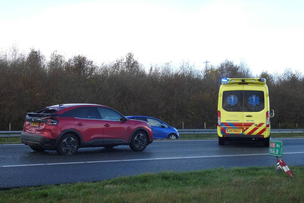 Ongeval tussen meerdere voertuigen