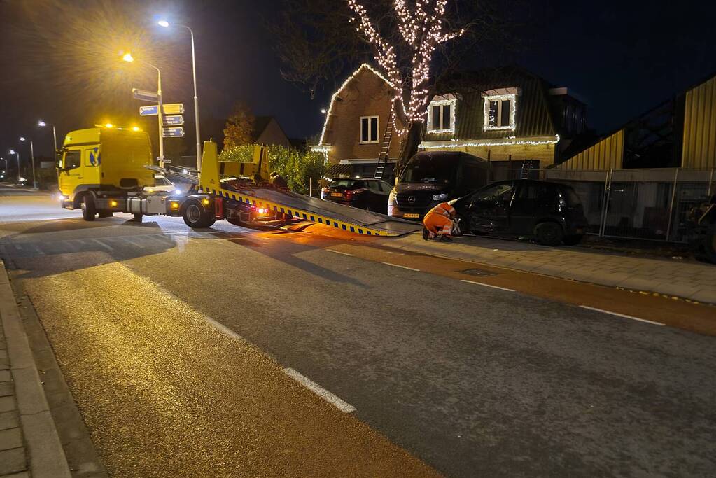 Schade aan personenauto's door botsing