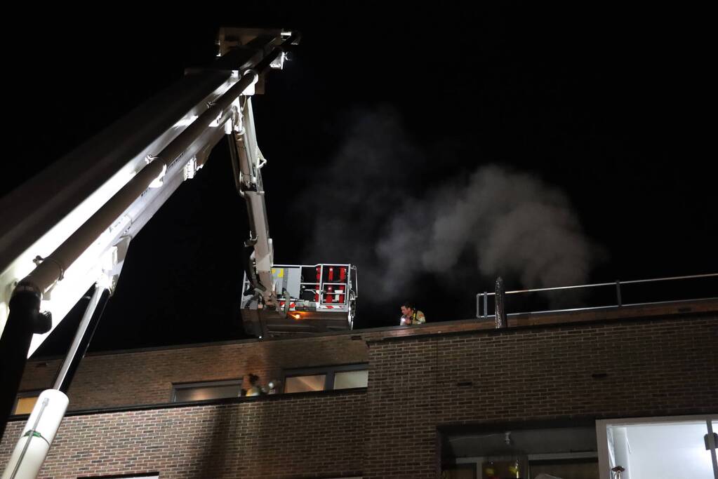 Veel rookontwikkeling bij keukenbrand