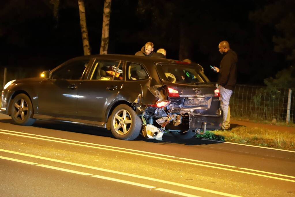 Gewonde door kop-staart botsing