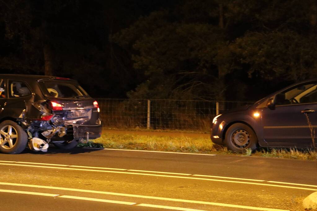 Gewonde door kop-staart botsing
