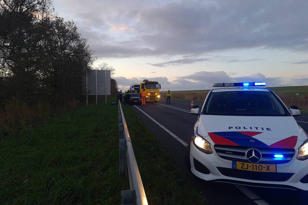 Schade na kop-staart botsing