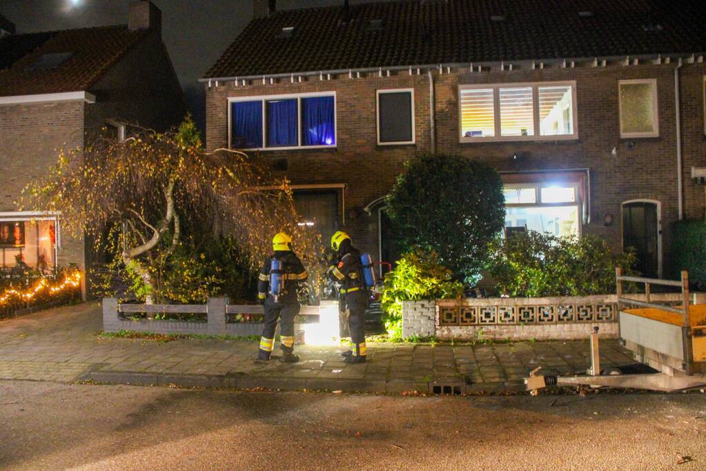 Woningbrand geblust door bewoners