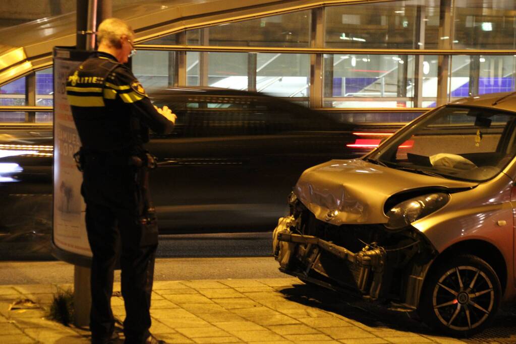Veel schade aan auto na botsing