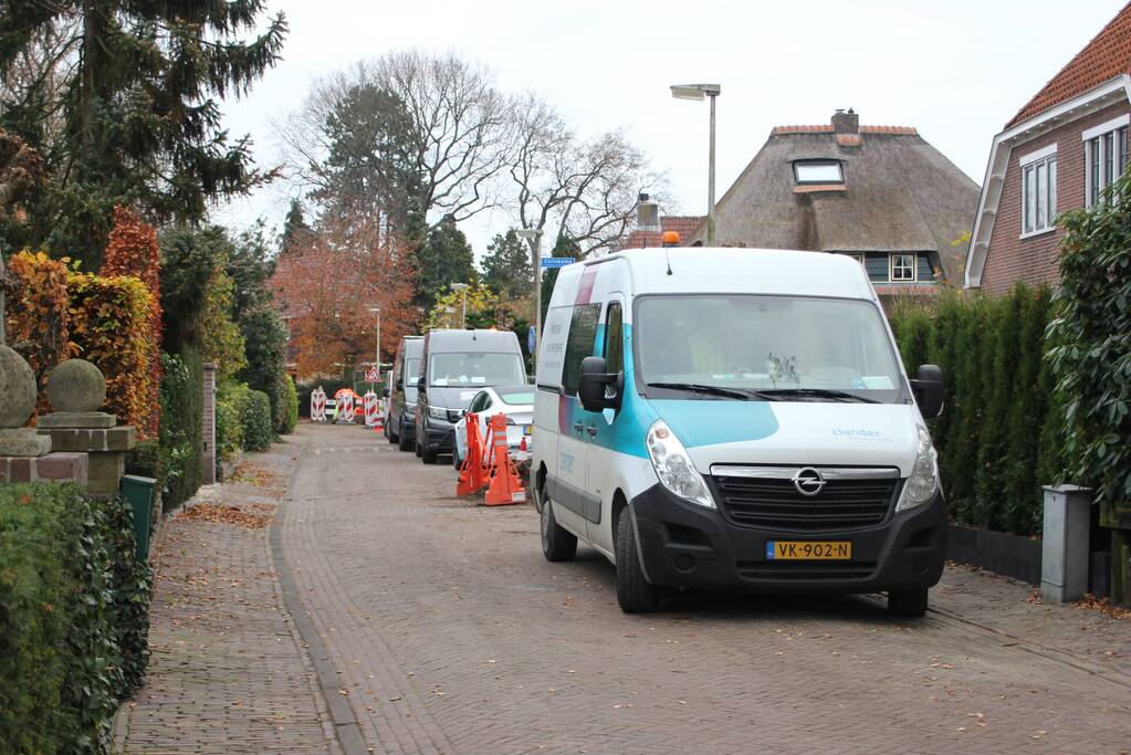 Gasleiding geraakt bij werkzaamheden