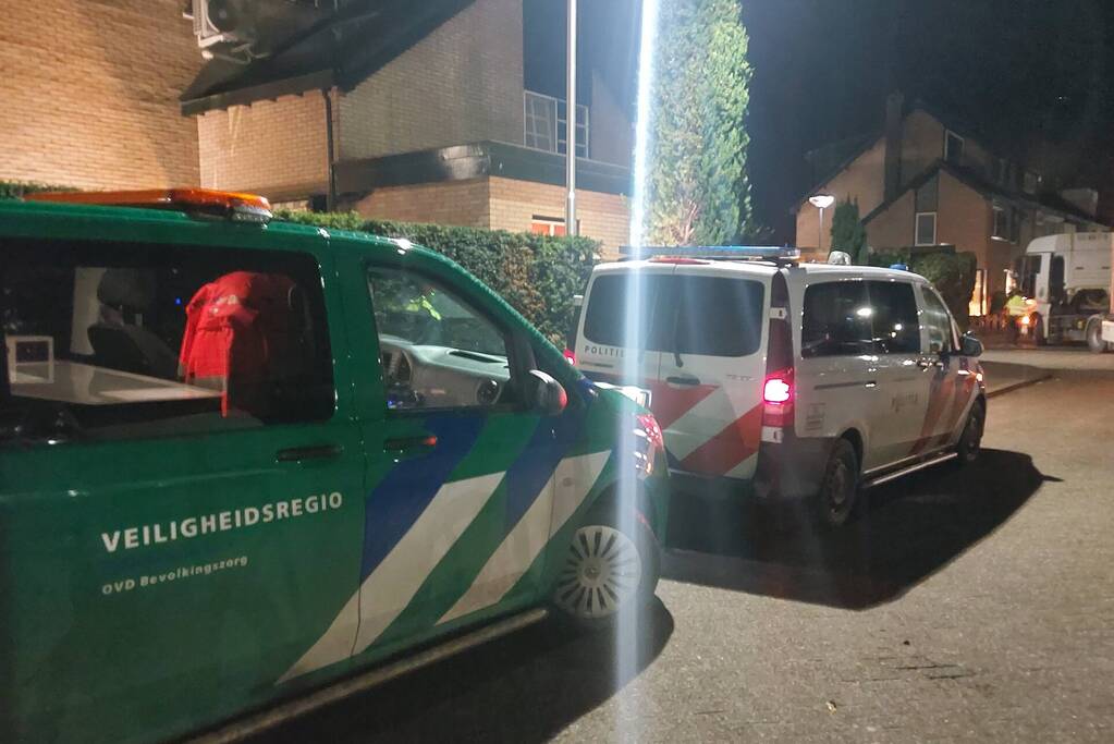 Diesellucht door brandstoflekkage in vrachtwagen