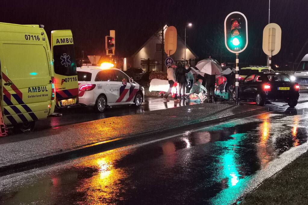 Scooterrijder gewond na val