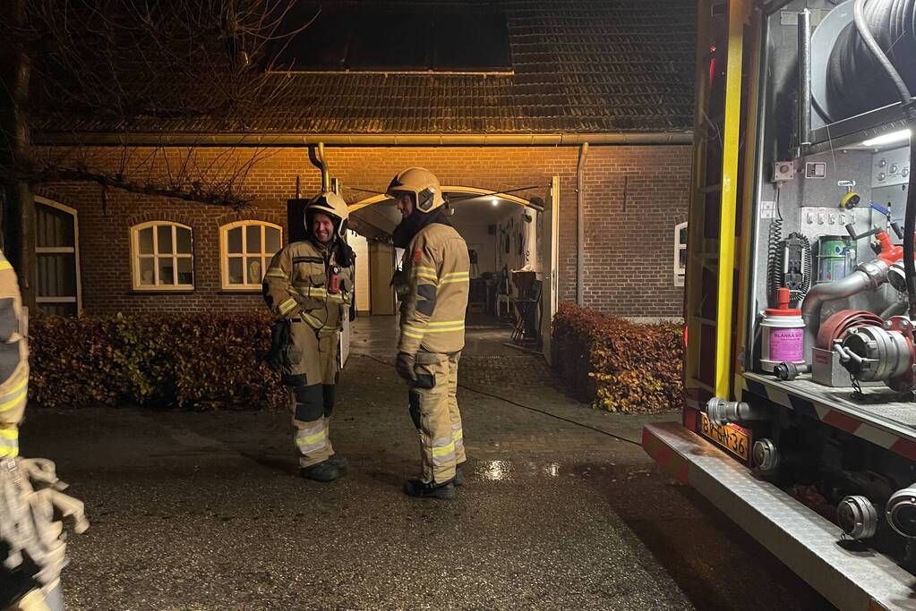 Pelletkachel veroorzaakt brand in schoorsteen