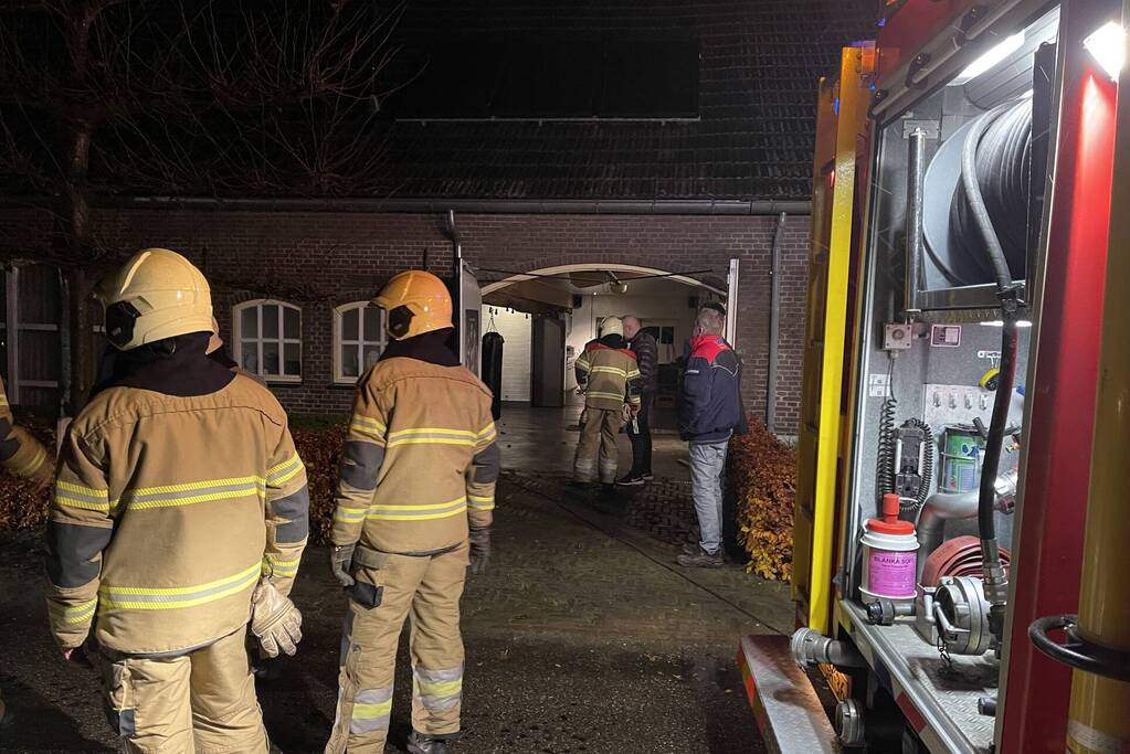 Pelletkachel veroorzaakt brand in schoorsteen