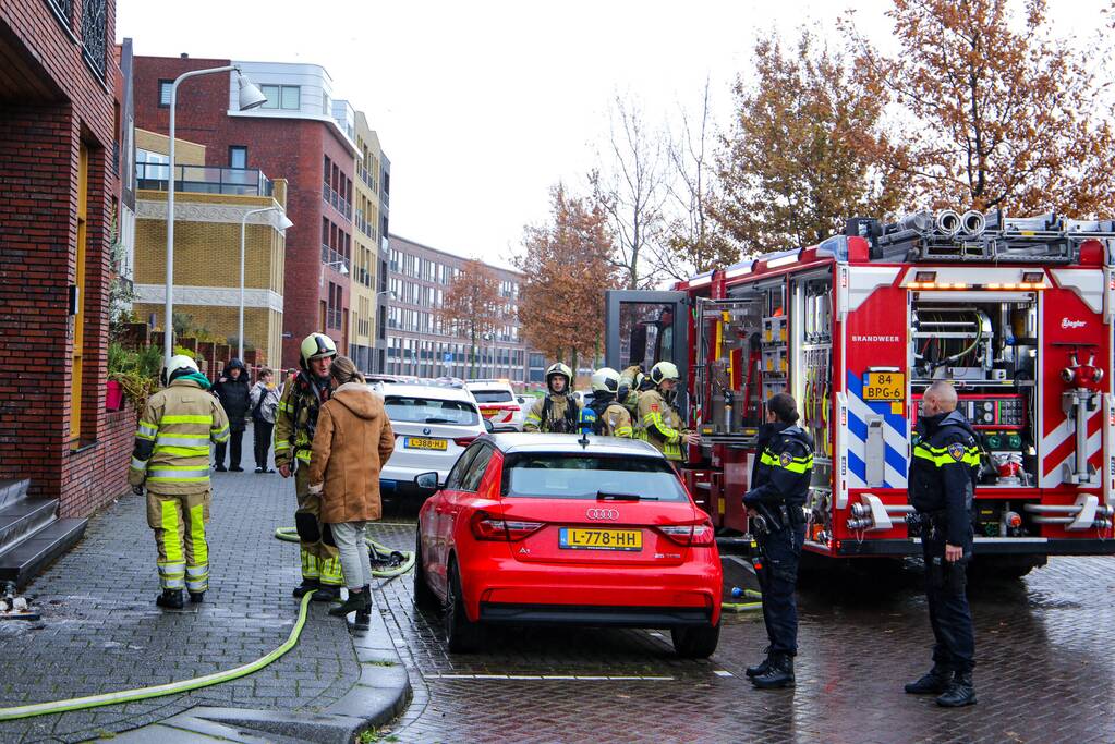 Keukenapparatuur vat vlam