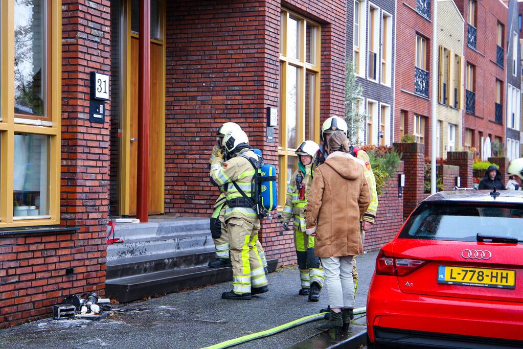 Keukenapparatuur vat vlam