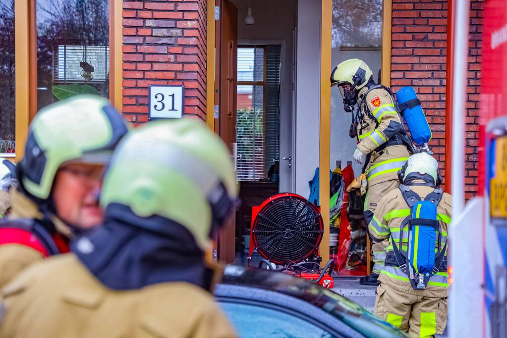 Keukenapparatuur vat vlam