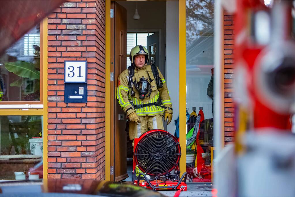 Keukenapparatuur vat vlam