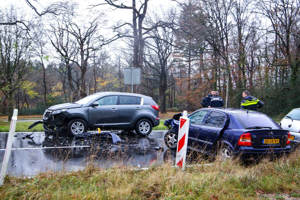 Vier personen gewond bij ongeval