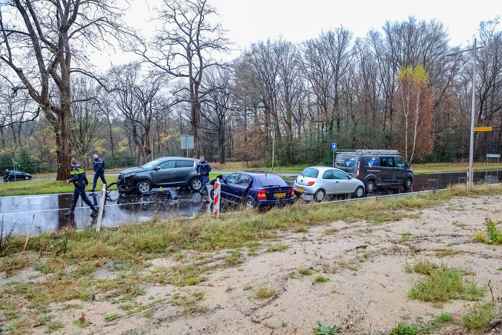 Vier personen gewond bij ongeval