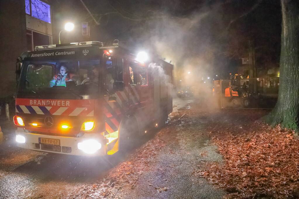Veel rookontwikkeling door brand in dixi