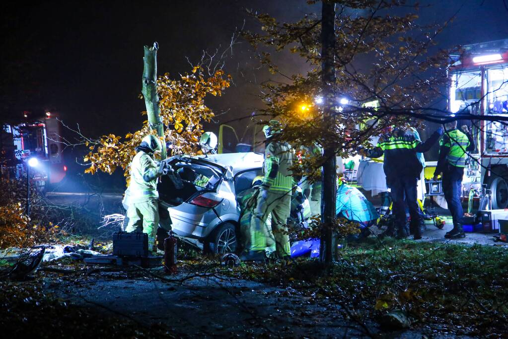 Automobilist zwaargewond bij aanrijding